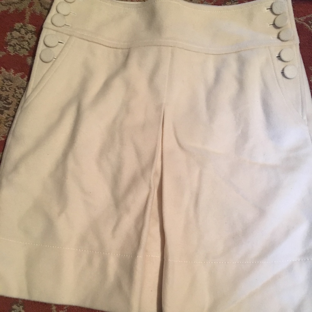 J Crew cream skirt